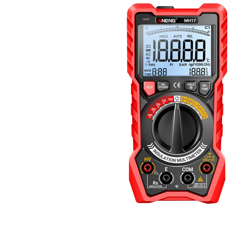 MH17 2-in-1 Insulation Multimeter – 19999 Counts True RMS Rechargeable Megohmmeter + Digital Multimeter