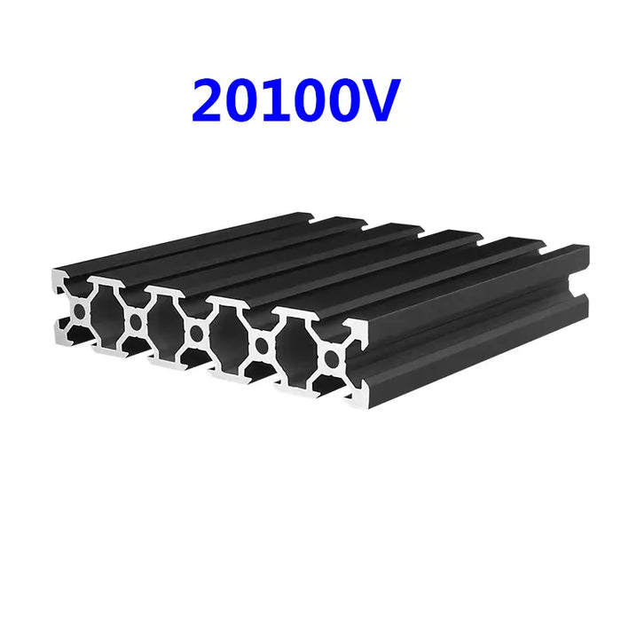 Black V-Slot Modular Aluminum Profile System – Available in 20x20, 20x40, 20x60, 20x80, 40x40, 40x80, and More