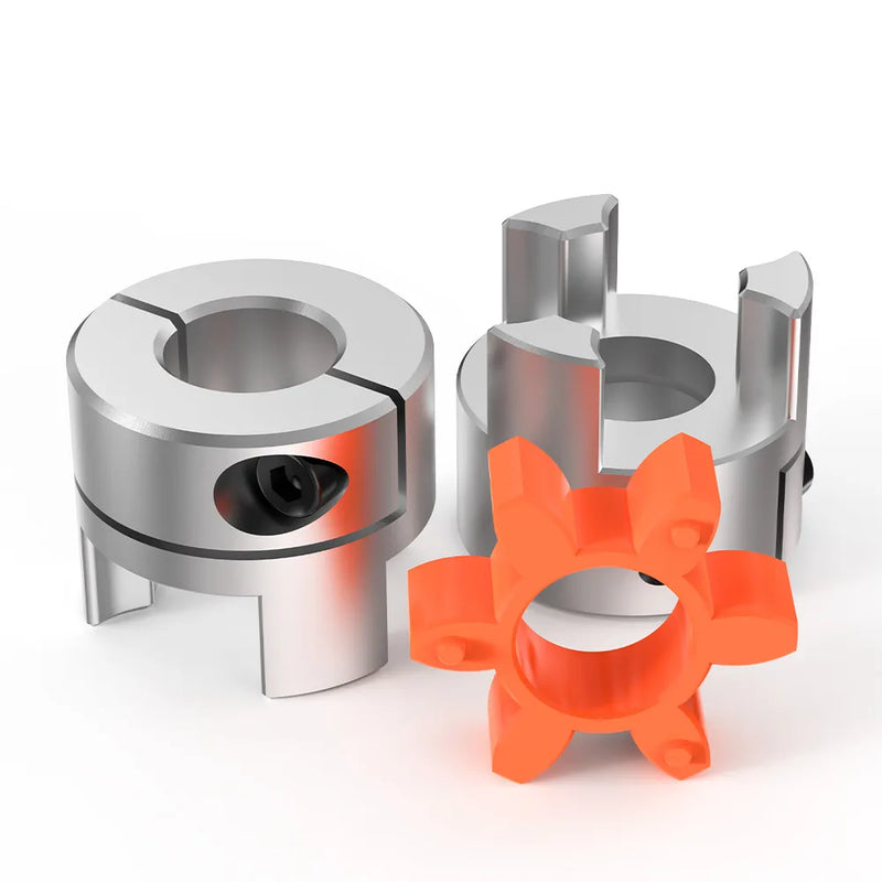 D35L60 Aluminium Plum Shaft Flexible Coupler 3 Jaws Elastic