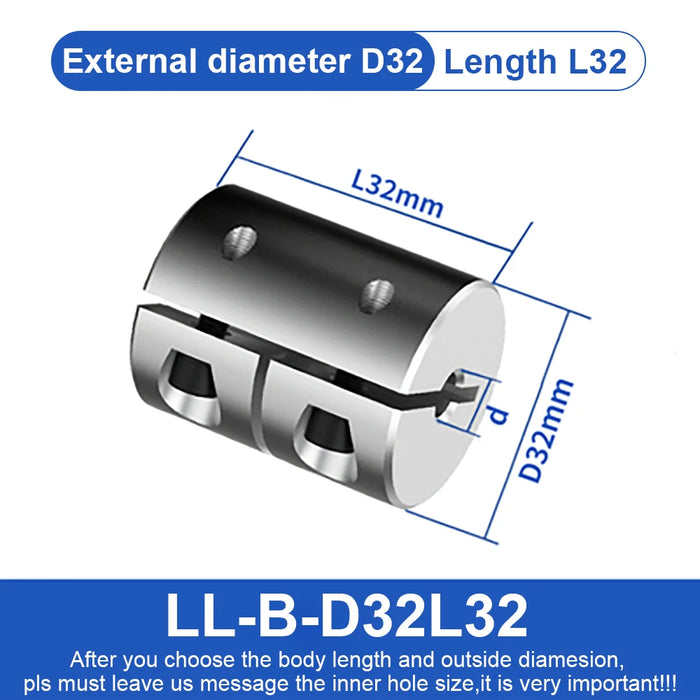 Acoplamiento de eje LL D32L32/42/45 Conector de motor de torsión rígido tipo araña 