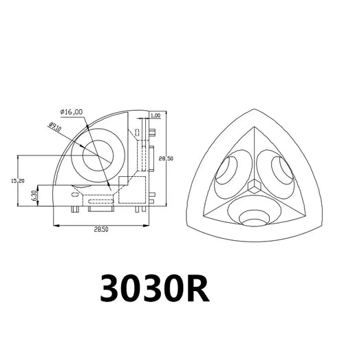 20/30/40/45 Bogen gebogenes Aluminiumprofil 