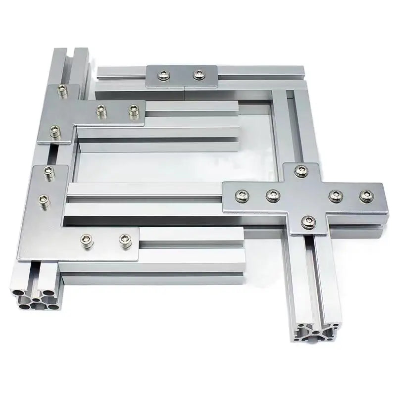 20/30/40/4080/4590L T-Shaped CrossSteel Connecting plate 5/10PCS