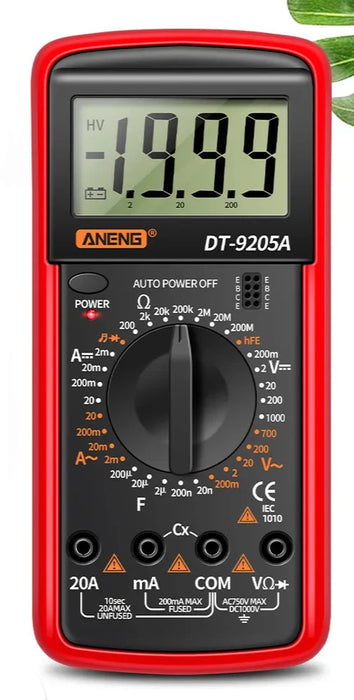 DT9205A Digital Multimeter with LCD Display