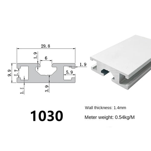 1515 1030 Industrielle Aluminiumprofile Europäischer Standard 