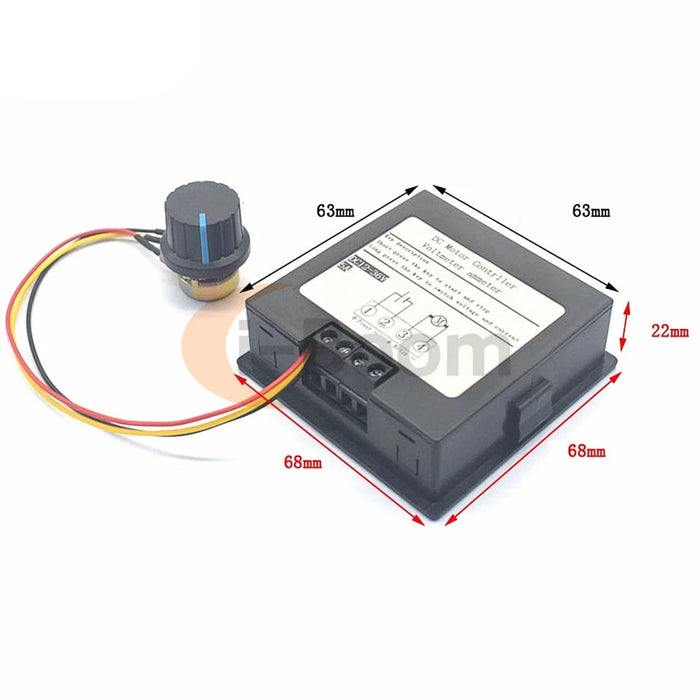 LCD Display DC Motor Speed Controller - Precision Control for Brushed Motors (12-36V)