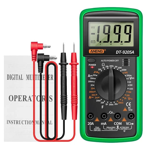 DT9205A Digital Multimeter with LCD Display