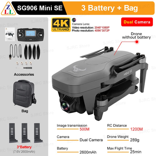 ZLL SG906 Mini SE Drone 4K Profesional HD Camera Dron With 1503