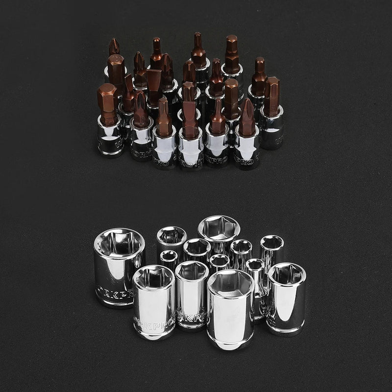 35-48PCS Tool Set for Car Repair Tools Socket Set Metric 1/4"