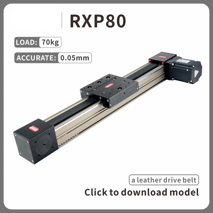 RXP80 Precision Linear Guide Electric Slide Including Stepper Motor