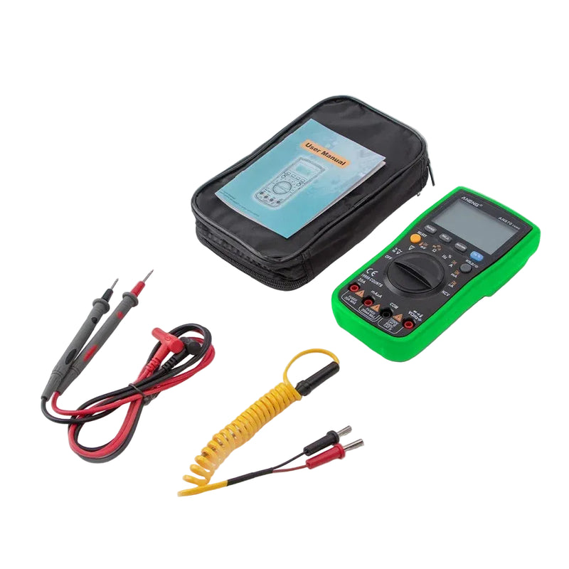 AN870 Smart Digital Multimeter – 19999 Counts True RMS, AC/DC Voltage & Current, NCV, Capacitance, Resistance, Frequency, Duty Cycle, MAX/MIN