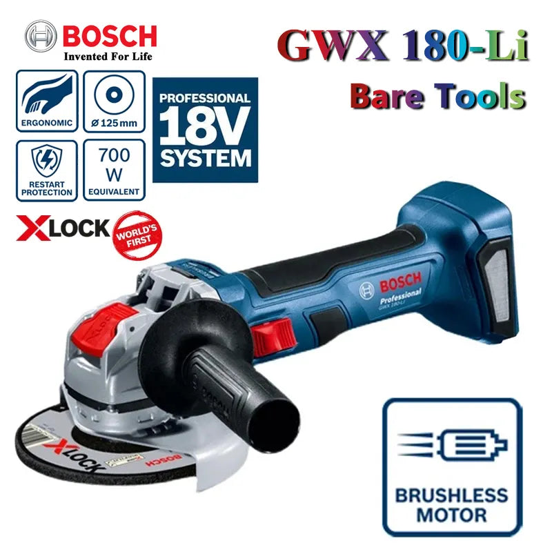 Bosch Cordless Angle Grinder GWX180-LI 125MM