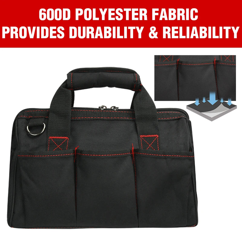 WORKPRO 12" Tool Bag – 600D Polyester Waterproof Travel Handbag