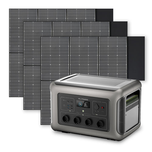 Central eléctrica ALLPOWERS de 3500 W con panel solar 