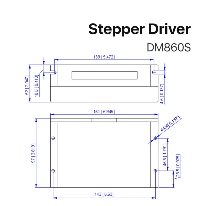 DM860S Stepper Motor Driver – 24-100VDC / 18-80VAC for Nema 34 Stepping Motors