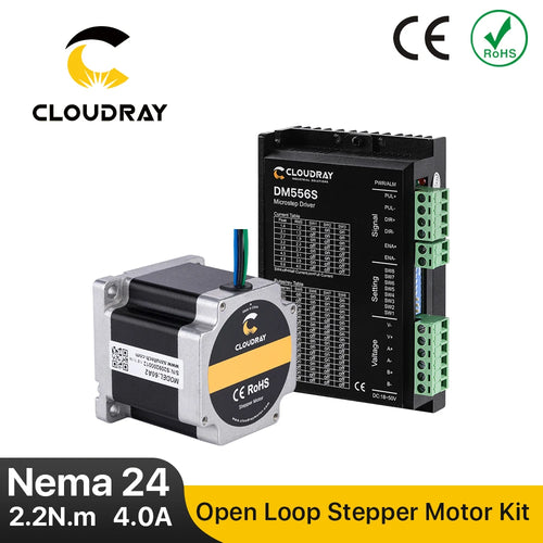 Nema 24 Stepper Motor Kit - 2-Phase, 2.2N.m, 4A, 18-50VAC