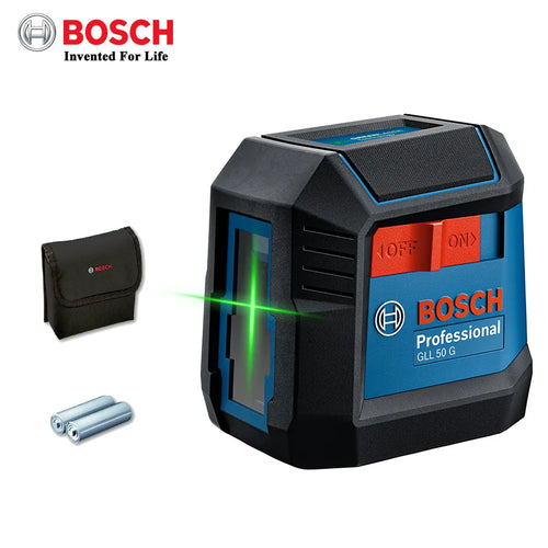 BOSCH GLL50G Green Laser Level (2 Lines, 15M, Self-Leveling)