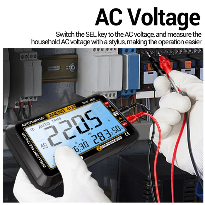 Smart Multimeter - 4000 Count Digital Tester for AC/DC Voltage, Current, Resistance, and More