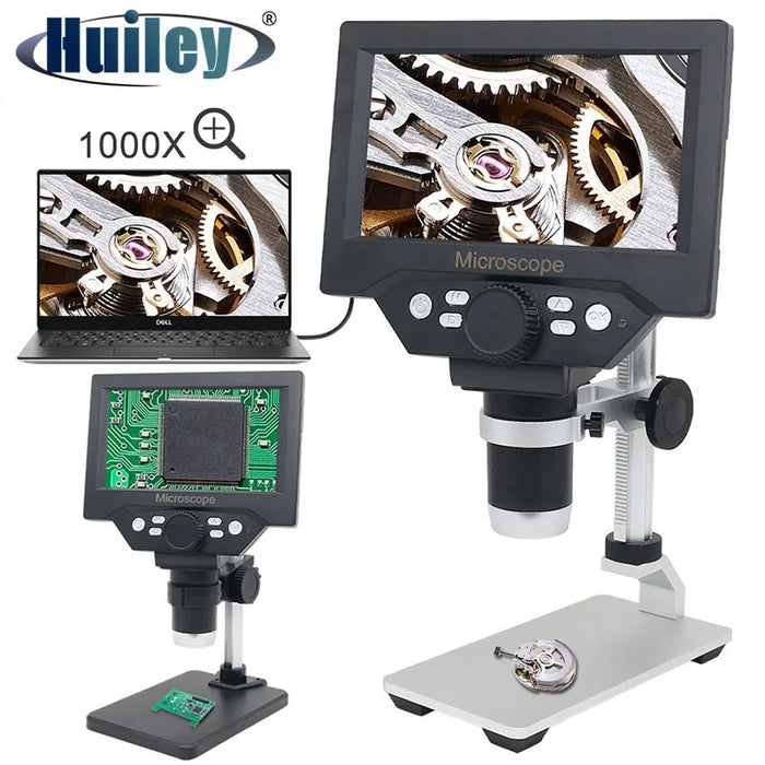 1000X Digital Microscope with 5.5 or 4.3 Inch Display for Electronic Repair, Jewelry Identification, and PCB Inspection