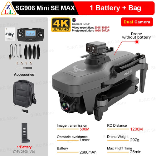 ZLL SG906 Mini SE Drone 4K Profesional HD Camera Dron With 1503