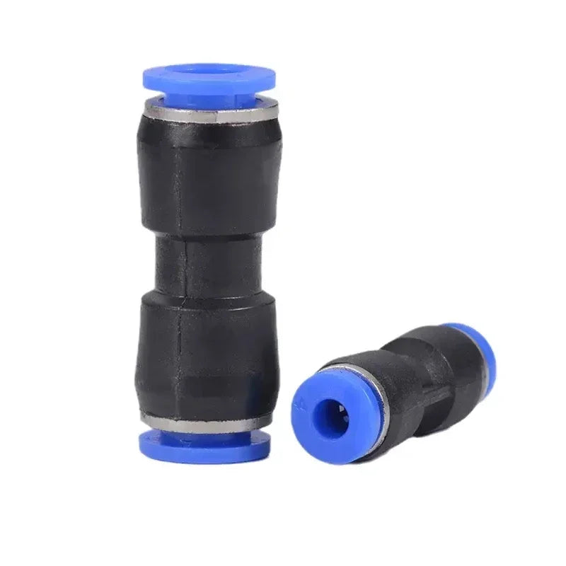 PU / PG Pneumatic Straight Connector – Equal & Reducing Push-In Fitting 4–16mm (50–1000PCS)