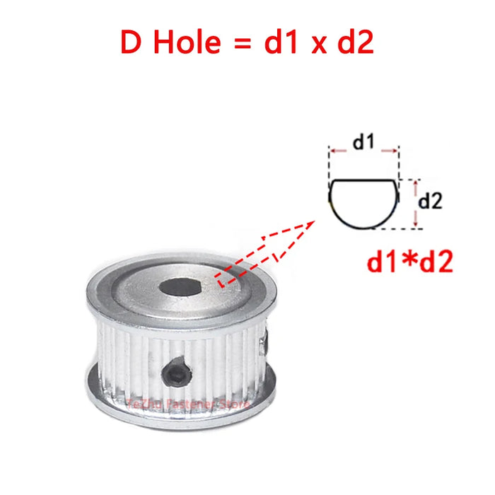 HTD3M 28 Teeth Timing Pulley – D Hole Synchronous Wheel