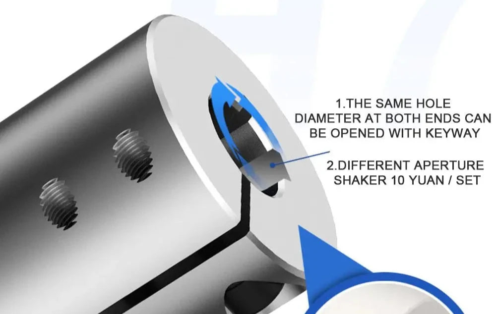 D20L30 Aluminum Encoder Shaft Rigid Coupling – High Precision Integral Coupler