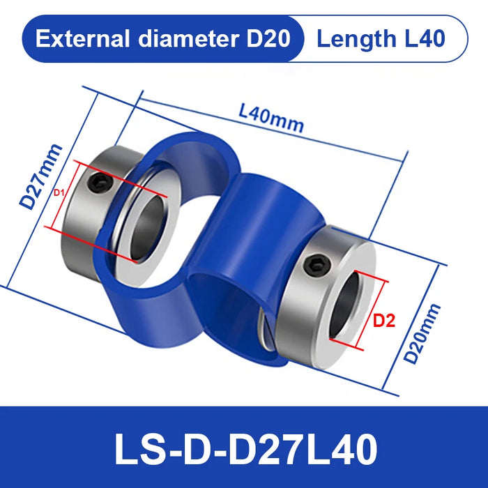 LS D D27L40 8 Schriftarten-Encoder-Kupplung, Doppelschleifen-Kopplung 