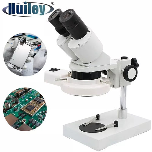 20X 40X Illuminated Industrial Stereo Microscope