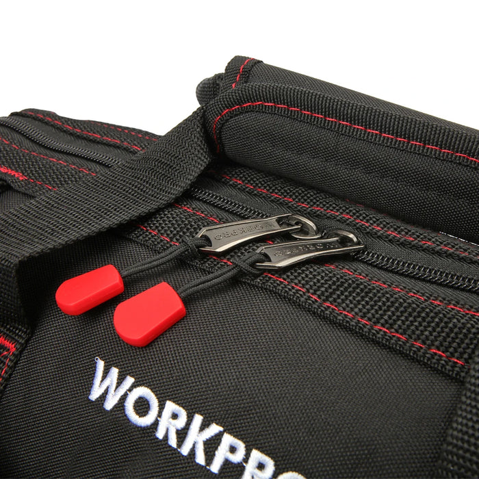 WORKPRO 14-inch Close Top Wide Mouth Storage Tool Bag, Multi-pocket