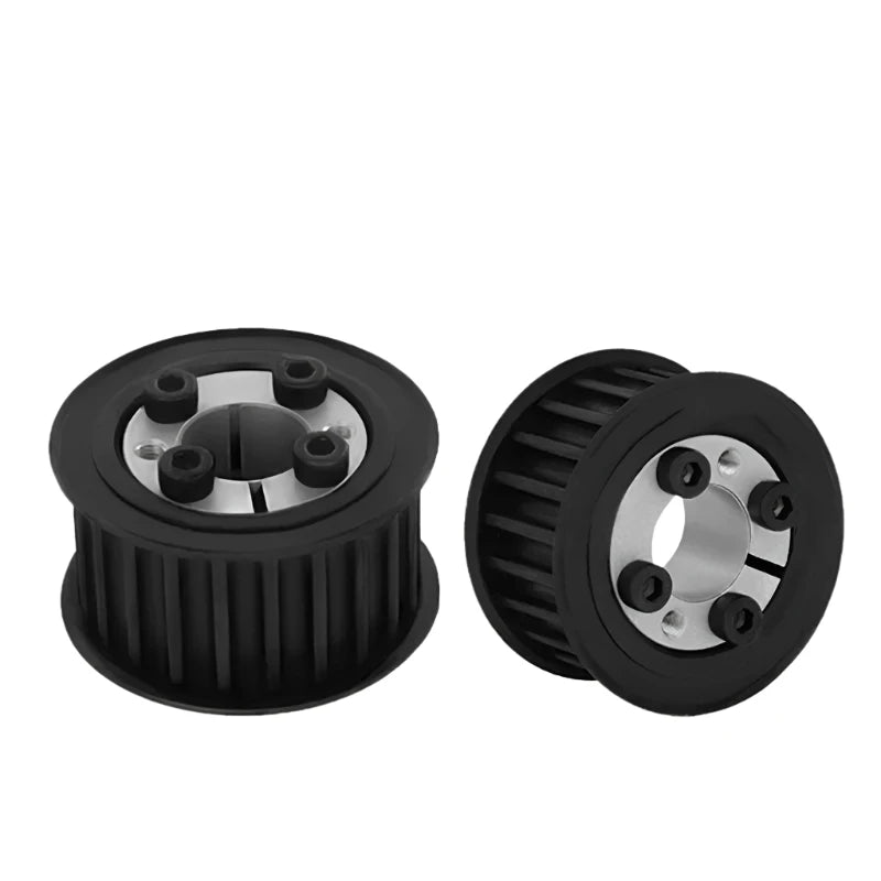 HTD 8M 32T 34T 36T Timing Pulley With Keyless Bushing Bore 18-40mm ...