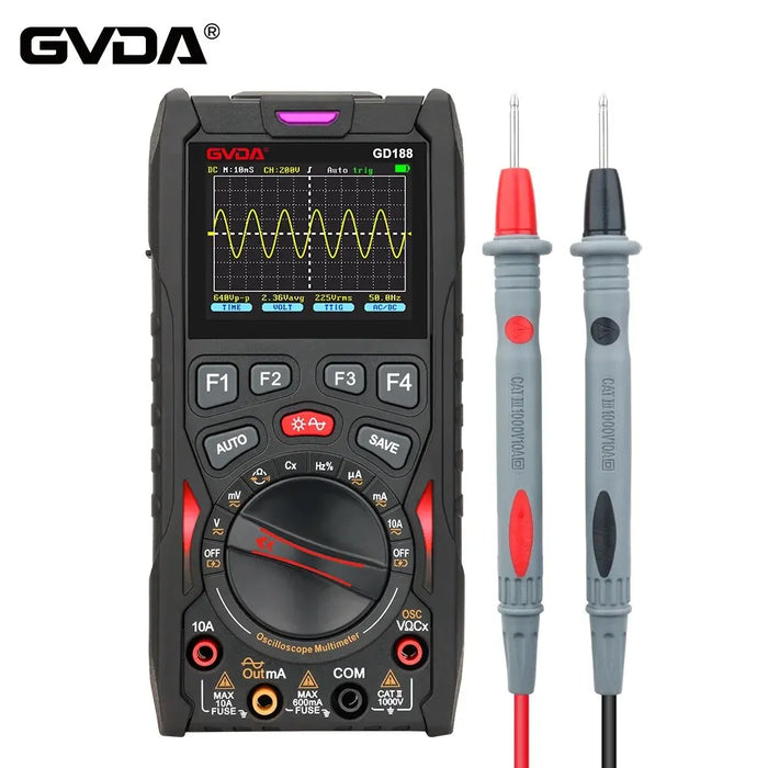 GVDA Digital Oscilloscope 50MS/s Sampling Rate 12MHz Analog Bandwidth