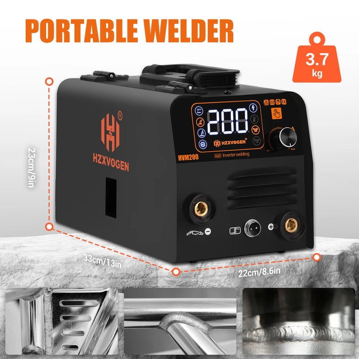 HVM200 MIG/TIG/MMA 3-in-1 Semi-Automatic Welding Machine