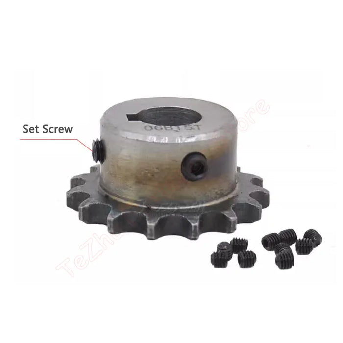 15T-17T 06B Sprockets for Roller Chain – A3 Steel