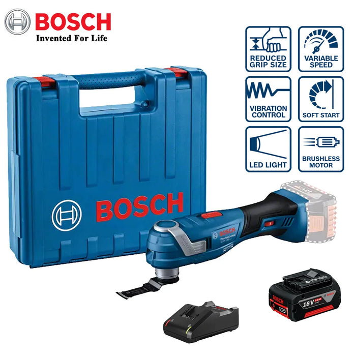 Multiherramienta oscilante inalámbrica Bosch GOP 185-Li sin escobillas universal 