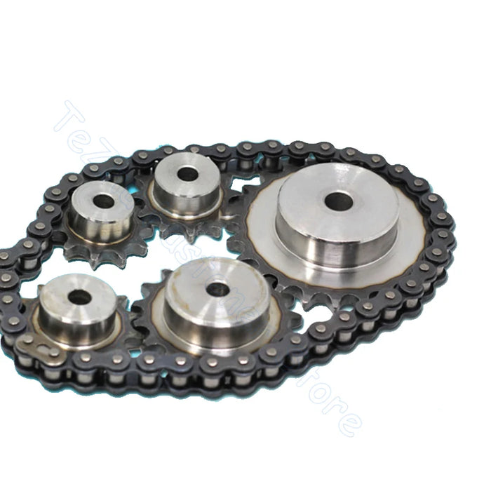 12A Chain Drive Step Sprocket – 10 Teeth to 21 Teeth A3 Steel Roller