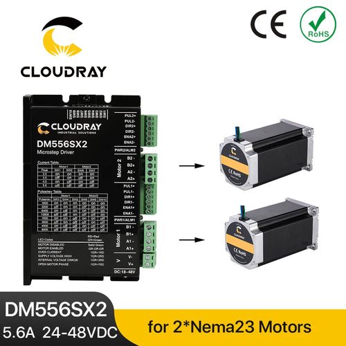 Controlador de motor paso a paso Nema 23/24 DM556SX2 5.6A 24~48VDC 
