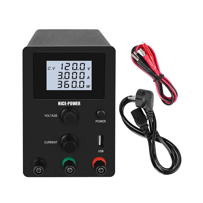 Laboratory DC Power Supply, 120V 3A Adjustable Switching