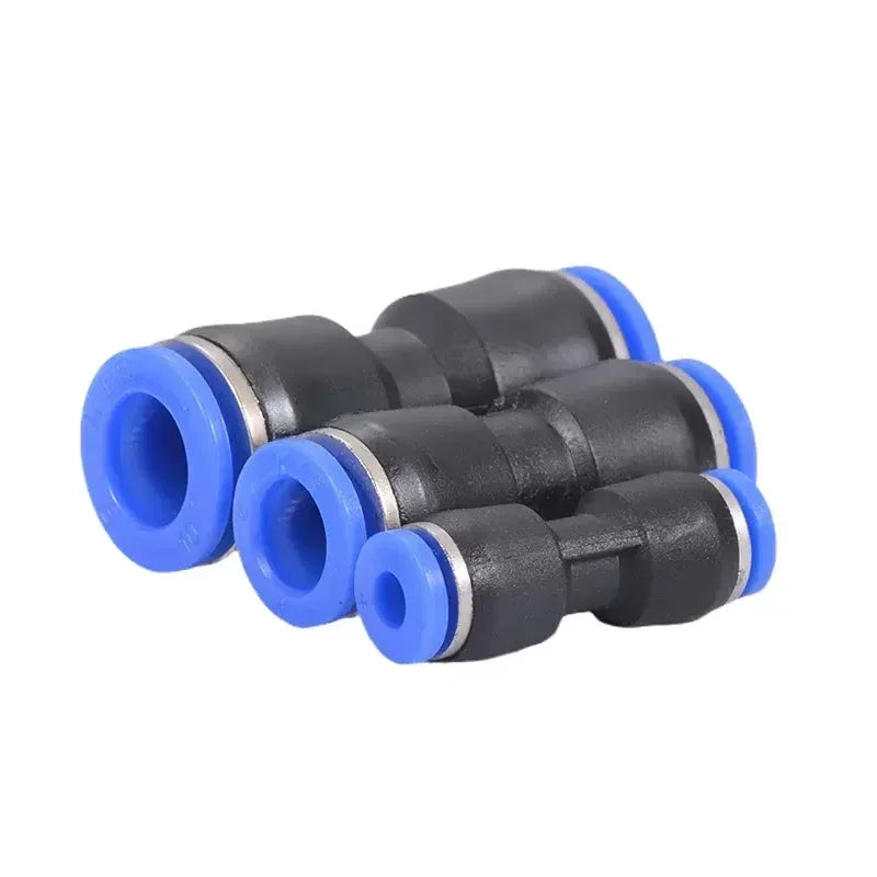 PU / PG Pneumatic Straight Connector – Equal & Reducing Push-In Fitting 4–16mm (50–1000PCS)