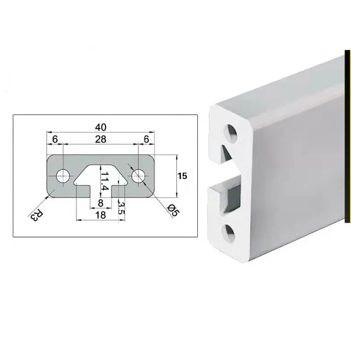 15x40mm Modular Aluminum Profile System