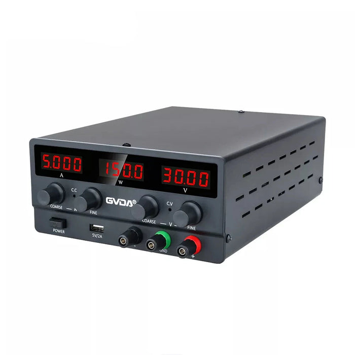 GVDA USB DC Voltage Regulated Lab Power Supply 60V 5A/30V 10A