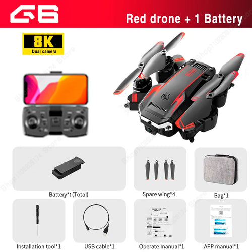 G6Pro Professional 8K Dual Camera Drone with GPS and 5G Obstacle Avoidance