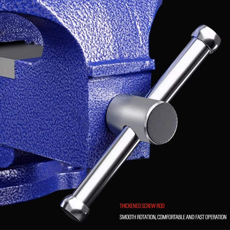 Heavy Duty Bench Vise 4" 5" 6" – 360° Swivel Base Cast Iron Vice