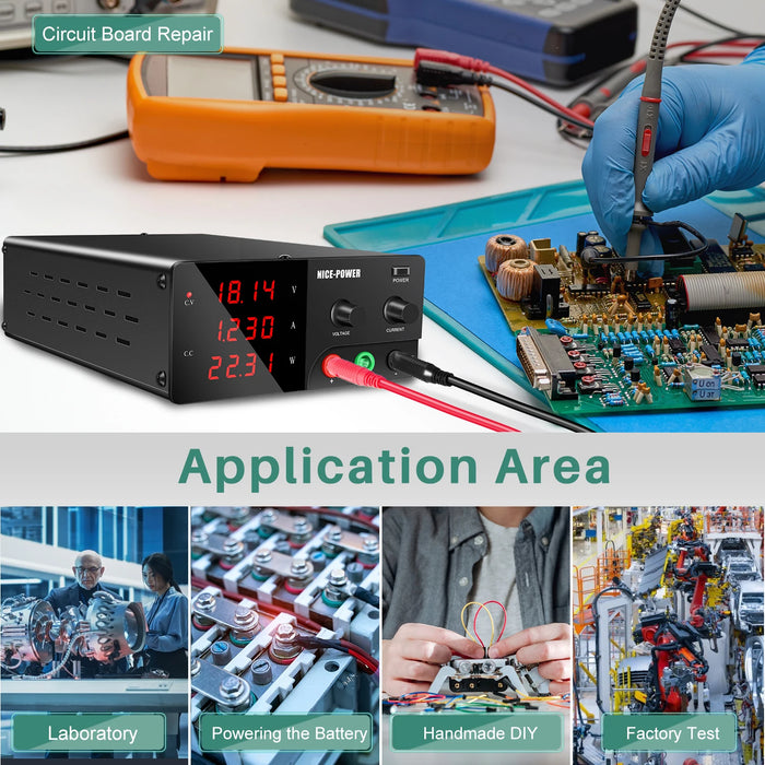 High-Precision Programmable DC Power Supply with RS-485