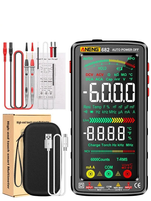 Large Screen Backlight Rechargeable Multimeter