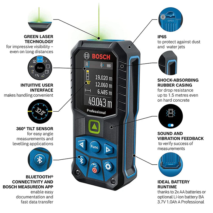 Bosch Professional Laser Measure GLM 50-27 CG - 50 m (164 ft)