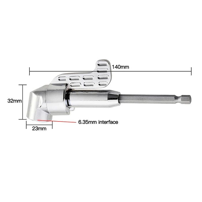 105 Degree Right Angle Drill Attachment & Flexible Angle Extension