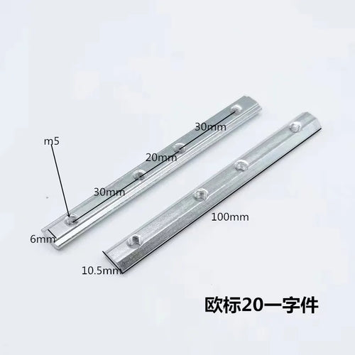 One-Word Connector for  Aluminum Profiles System – 10PCS Set