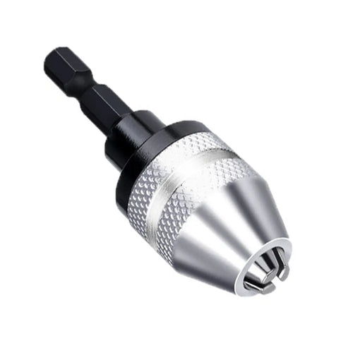 WALFRONT Portabrocas sin llave Destornillador Adaptador de destornillador de impacto 1/4'' 