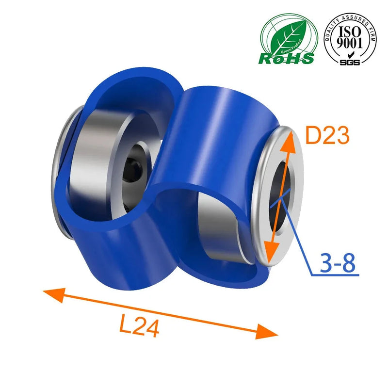 8-shaped Coupler D23L24 Plastic Elastic Motor Encoder GB Type