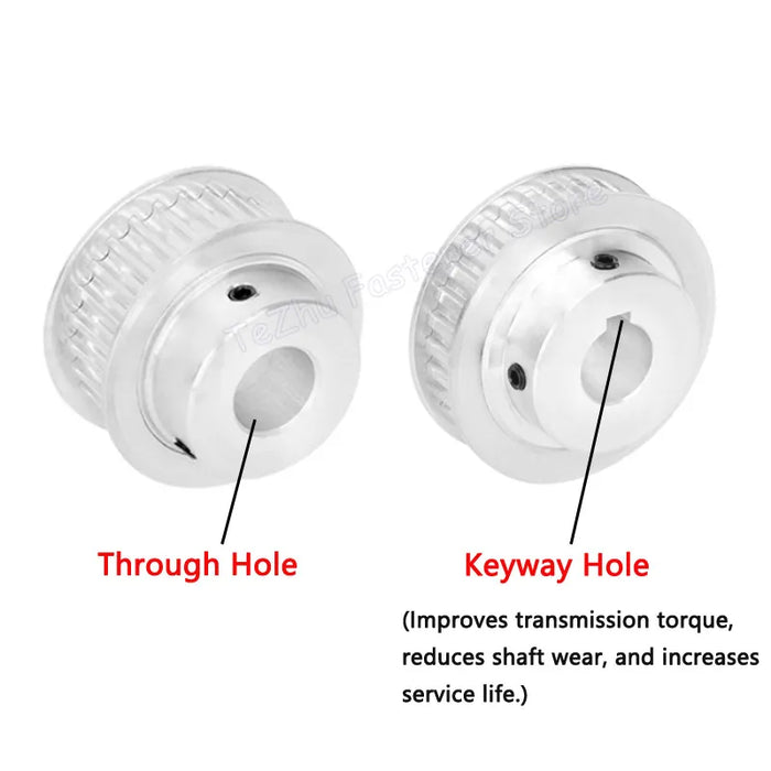 Polea de distribución 2GT 28T 30T Diámetro 4 5 6 6,35 8 mm para ancho 6 mm 10 mm 